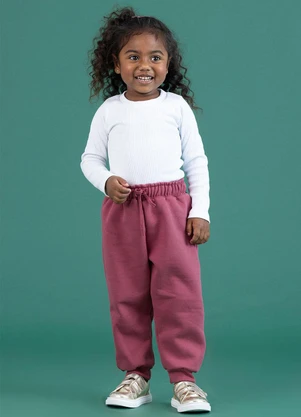 Soft Bonni - Calça Básica Rosa Malva - SOFT BONNI