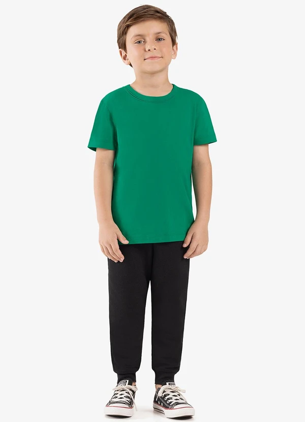 Rovi Kids - Calça Básica Unissex Infantil Preto 3