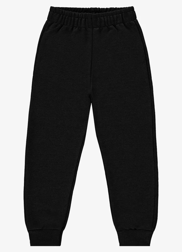 Rovi Kids - Calça Básica Unissex Infantil Preto 5