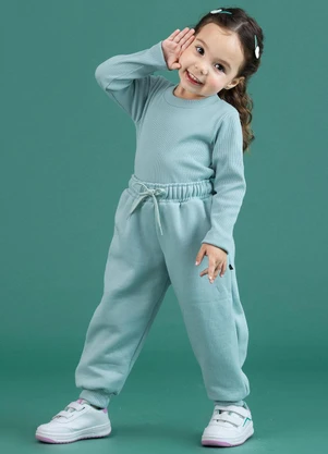 Soft Bonni - Calça Básica Verde Pastel - SOFT BONNI