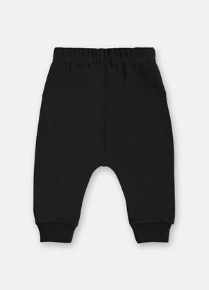 Up Baby - Calça Bebê Molecotton Preto - UP BABY