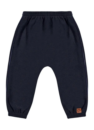 Outlet - Calça com Bordado Boucle Menino Azul - OUTLET