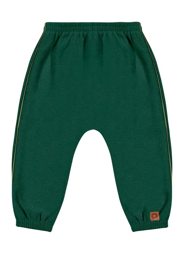 Alenice - Calça com Bordado Boucle Menino Verde
