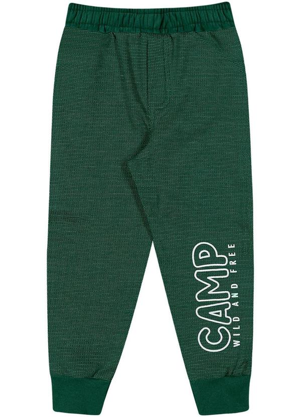 Alenice - Calça Confortável Livre Menino Verde