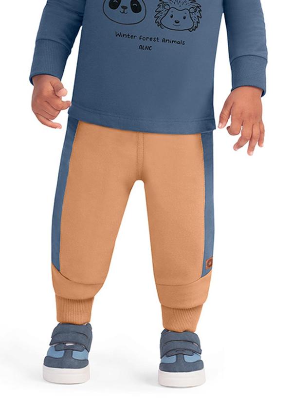 Alenice - Calça Conforto Menino Marrom