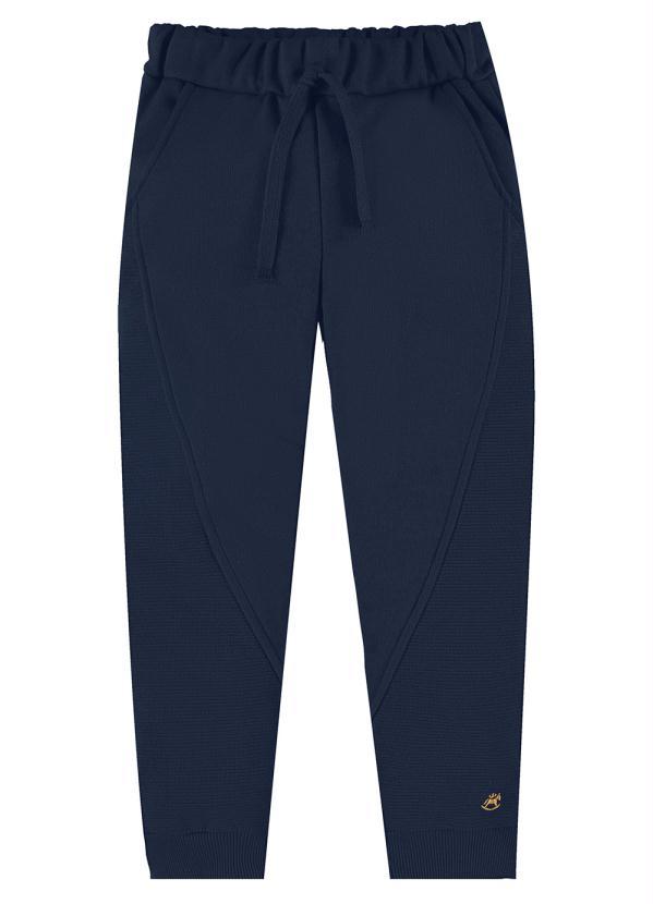 Up Baby - Calça de Moletom Infantil Menino Azul