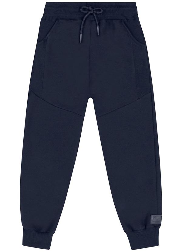 Calça de Moletom Infantil Menino Azul - Quimby