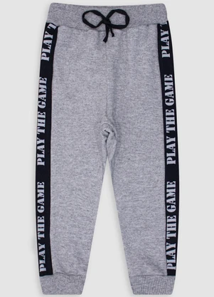 Turminha - Calça e Cós com Amarração Menino Cinza - TURMINHA