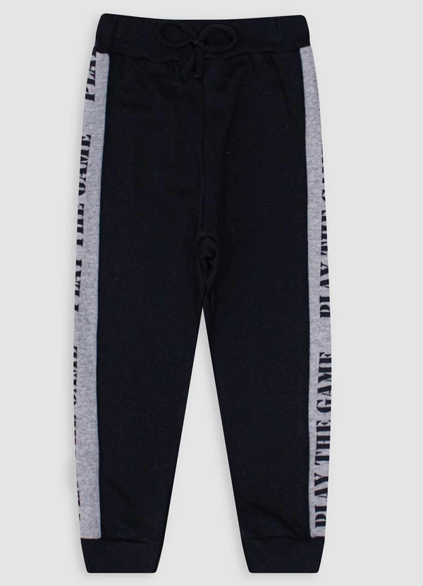 Turminha - Calça e Cós com Amarração Menino Preto 4