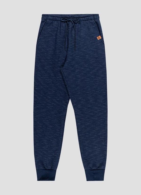 Reirex - Calça em Moletom Flamê Azul
