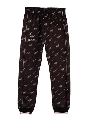 Tigor T Tigre - Calça Estampada Moletom Preto - TIGOR T TIGRE