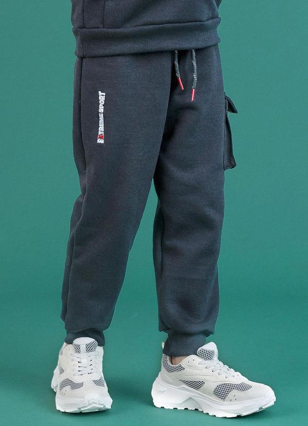Calça Infantil Cinza Chumbo - Soft Bonni
