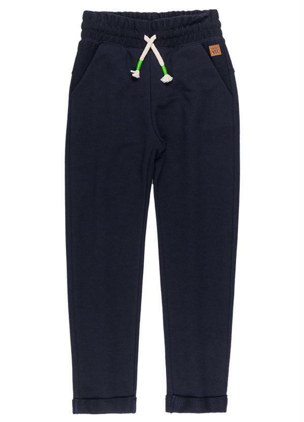 Youccie - Calça Infantil de Moletom Azul Marinho