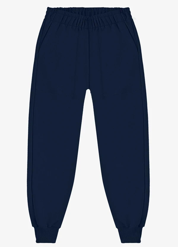 Rovi Kids - Calça Infantil em Moletinho Azul