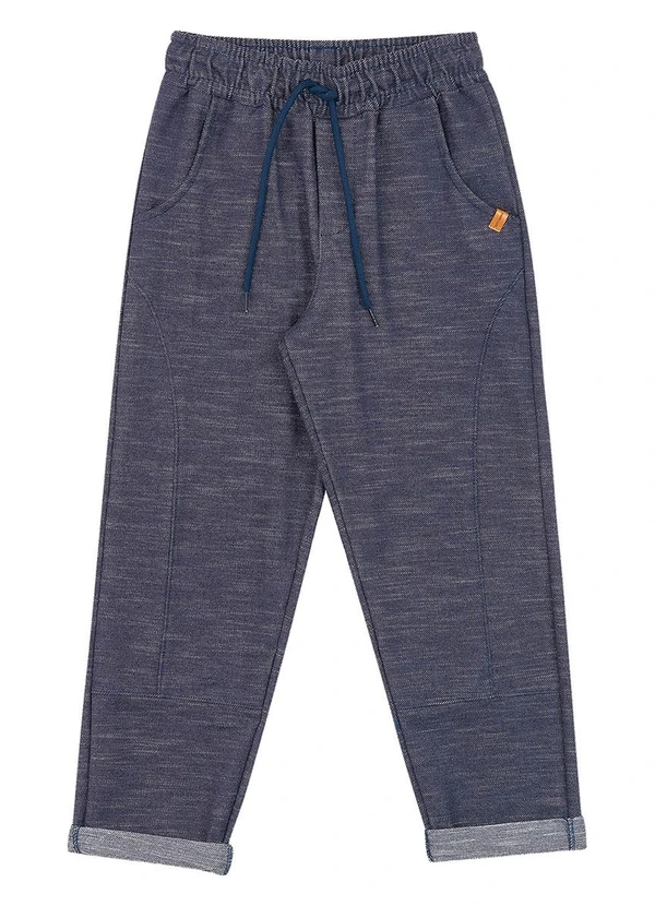 Soft Bonni - Calça Infantil em Moletinho Jeans Azul 3