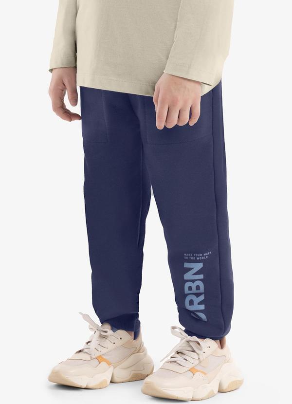 Rovi Kids - Calça Infantil em Moletom Azul
