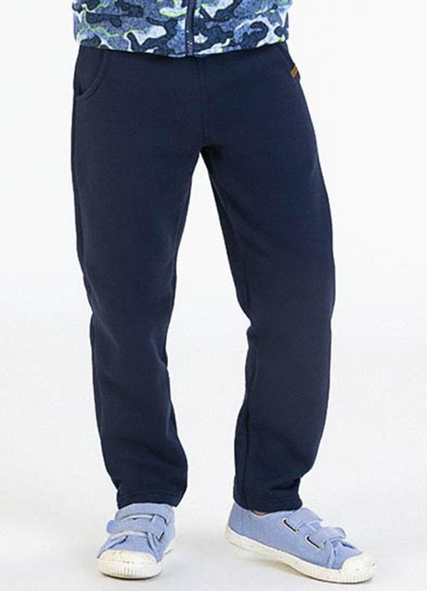 Soft Bonni - Calça Infantil em Moletom Azul