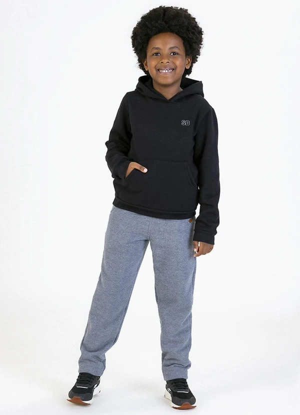 Soft Bonni - Calça Infantil em Moletom Cinza