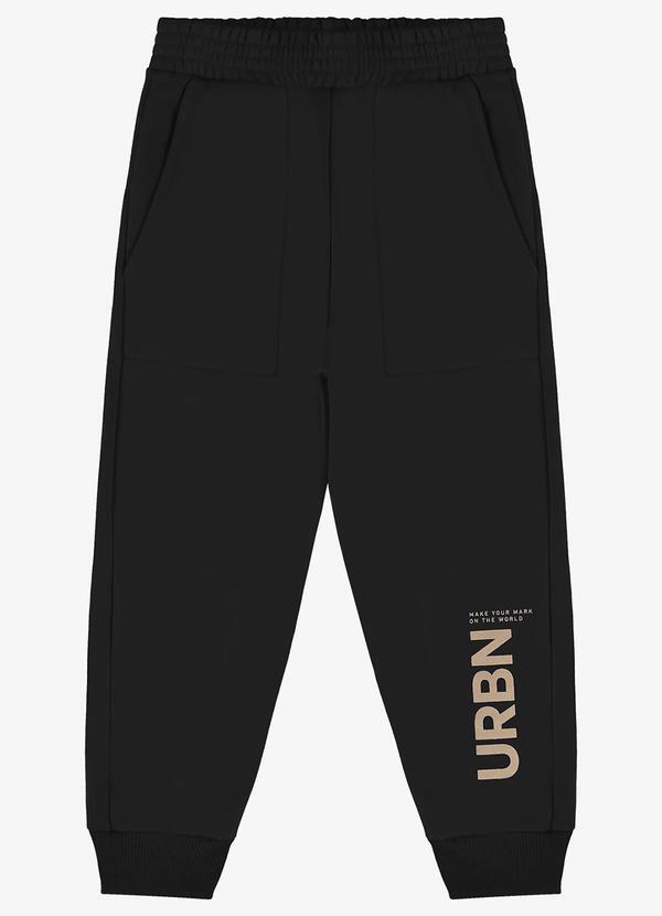 Rovi Kids - Calça Infantil em Moletom Preto