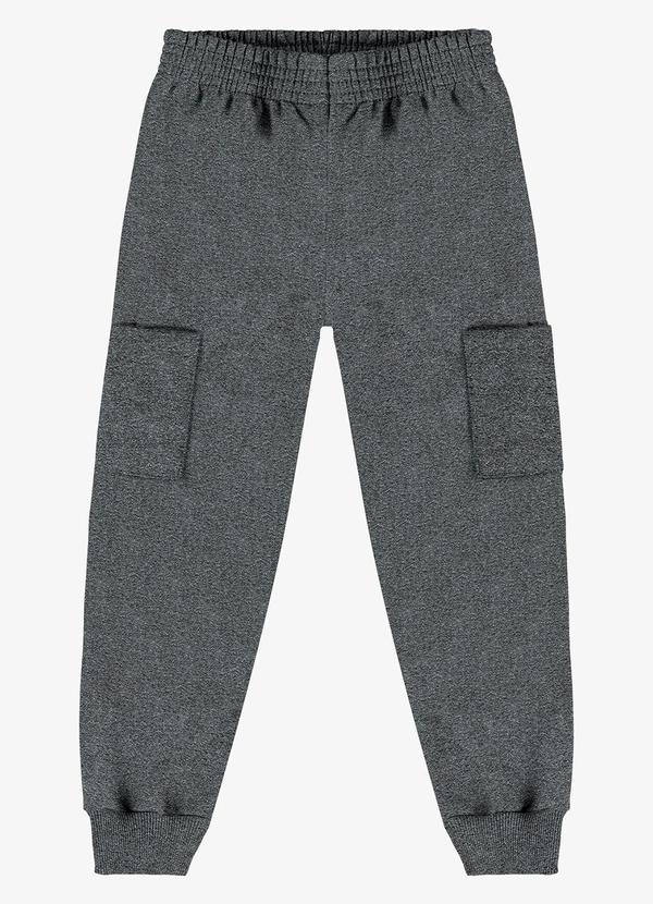 Rovi Kids - Calça Infantil em Moletom Cinza