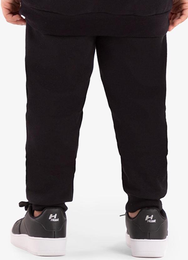 Rovi Kids - Calça Infantil em Moletom Preto 2