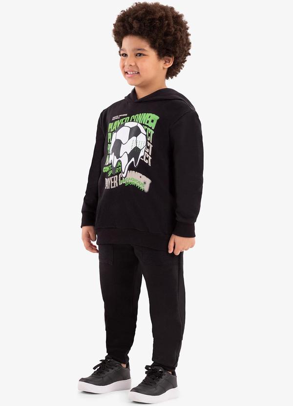 Rovi Kids - Calça Infantil em Moletom Preto 5