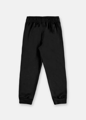 Up Baby - Calça Infantil em Moletom sem Felpa Preto - UP BABY