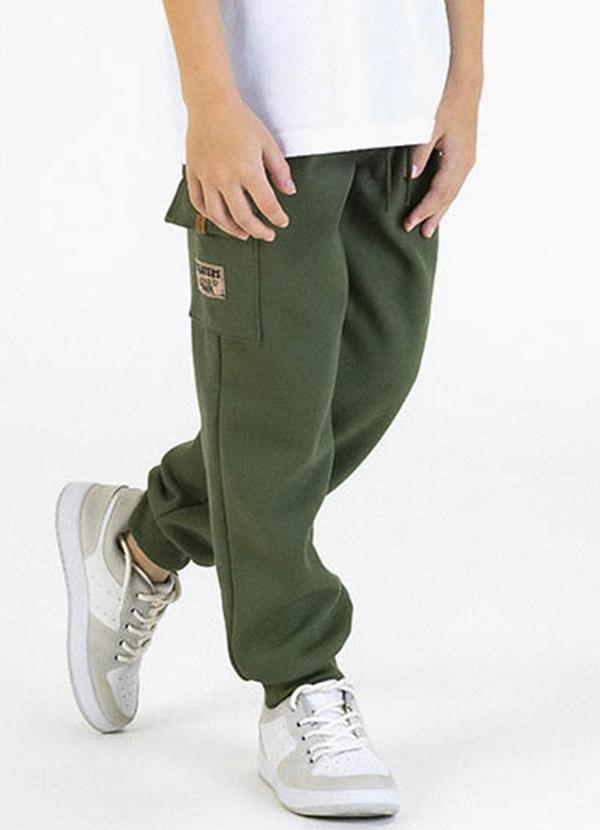 Soft Bonni - Calça Infantil em Moletom Verde 1