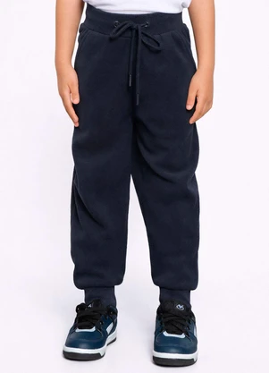 Torra - Calça Infantil Fleece Jogger Marinho - TORRA