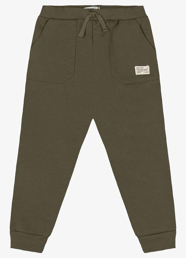 Trick Nick - Calça Infantil Masculino Moletom Verde
