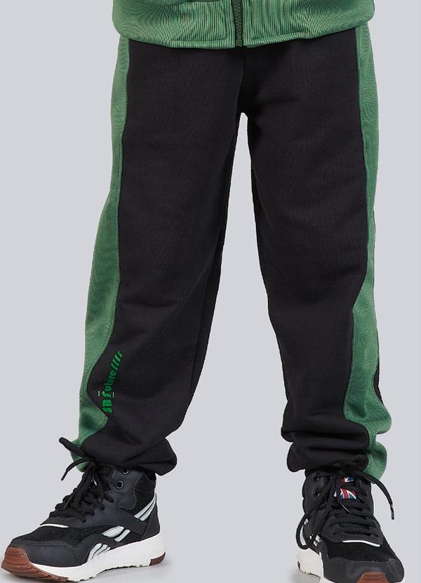 Soft Bonni - Calça Infantil Menino Moletinho Hold Verde