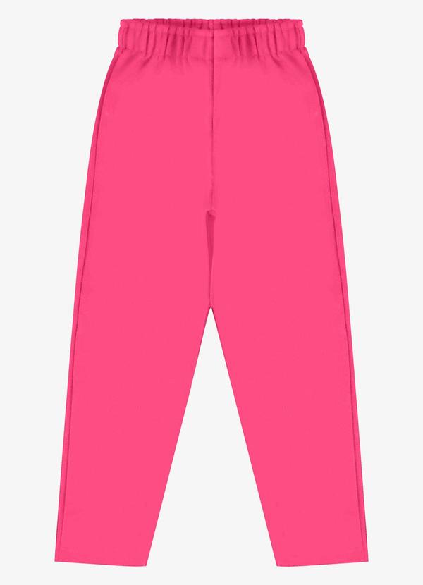 Rovi Kids - Calça Infantil Moletom Rosa