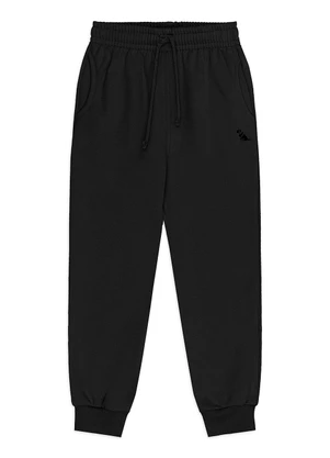 Quimby - Calça Infantil para Menino em Moletom Preto - QUIMBY