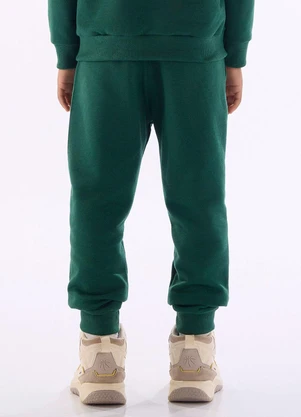 Quimby - Calça Infantil para Menino em Moletom Verde - QUIMBY