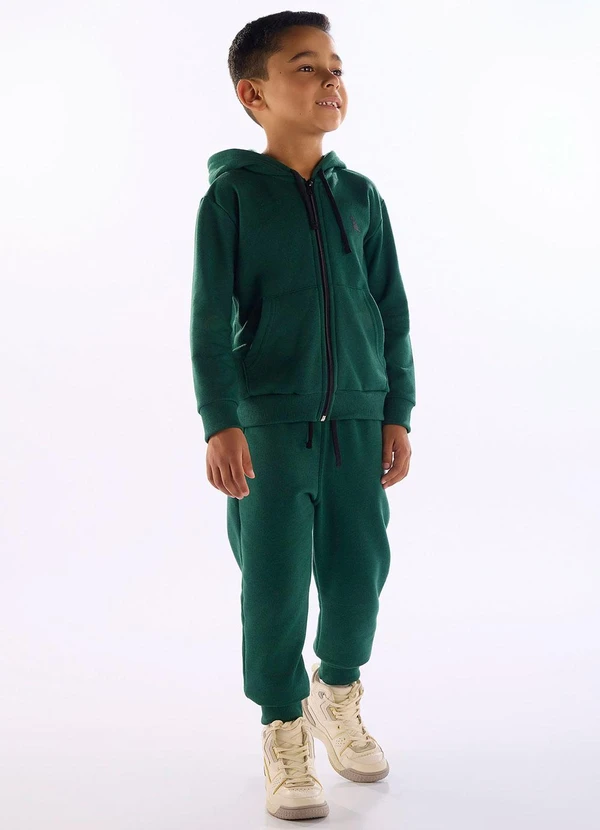 Quimby - Calça Infantil para Menino em Moletom Verde 3