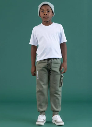 Soft Bonni - Calça Infantil Verde Azeite - SOFT BONNI