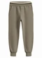 Carinhoso - Calça Jogger em Moletom Azul Marinho - variação: Bege