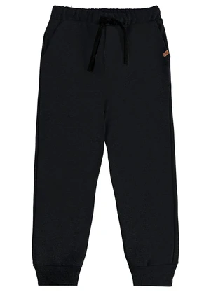 Carinhoso - Calça Jogger em Moletom Menino Preto - CARINHOSO