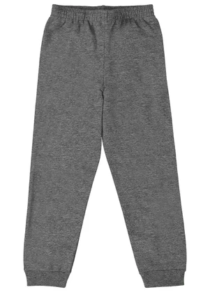Malwee Kids - Calça Jogger em Moletom Unissex Cinza - MALWEE KIDS