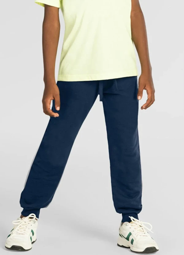 Brandili - Calça Jogger Infantil Menino Azul
