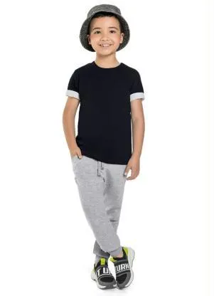 Brandili - Calça Jogger Infantil Menino  Cinza - BRANDILI