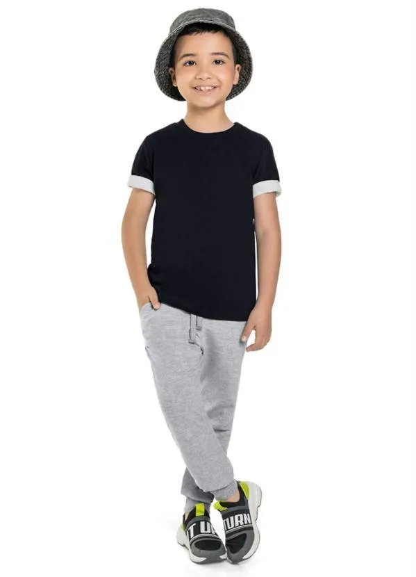 Brandili - Calça Jogger Infantil Menino  Cinza 2