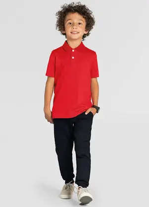 Brandili - Calça Jogger Infantil Menino Preto - BRANDILI