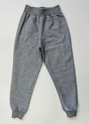 Outlet - Calça Jogging de Moletom Mescla - OUTLET