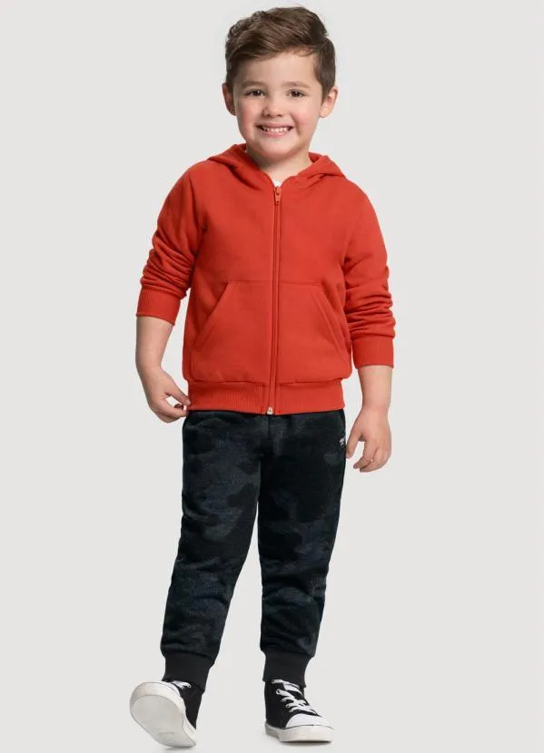 Alakazoo - Calça Jogging em Moletom Camuflada Cinza 2