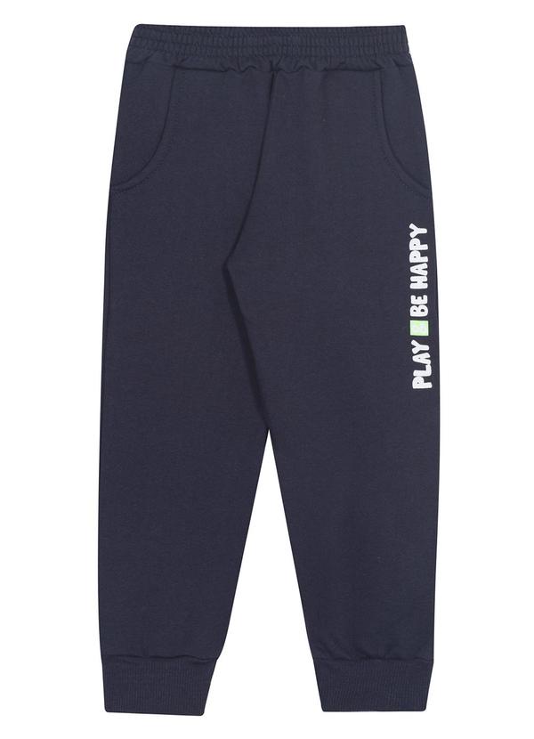 Randa Mundu - Calça Masculina Moletom Azul