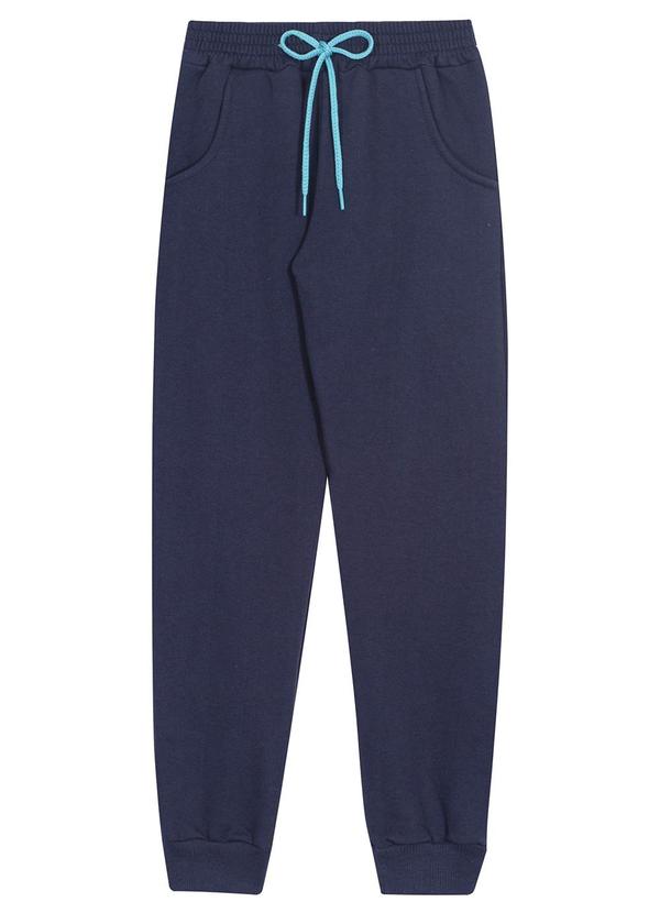 Randa Mundu - Calça Masculina Moletom Azul