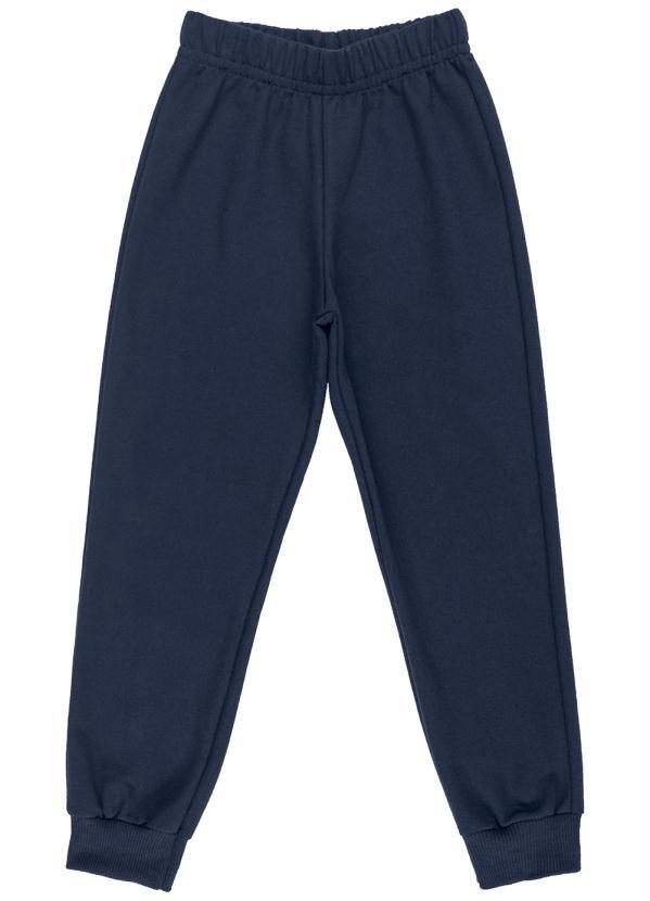 Bee Loop - Calça Menino Básica de Moletom Azul 3