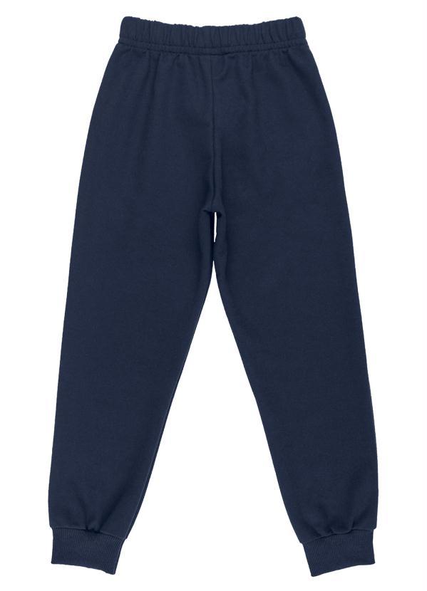 Bee Loop - Calça Menino Básica de Moletom Azul 4