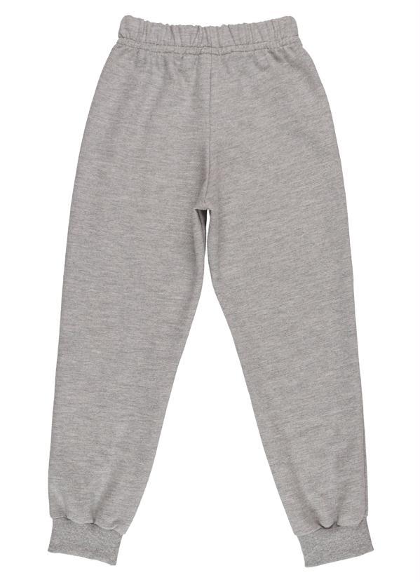 Bee Loop - Calça Menino Básica de Moletom Cinza 2